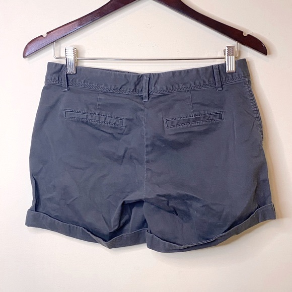 Banana Republic Dark Green/Brown Chino Cuffed Shorts Size 0 - Picture 6 of 9